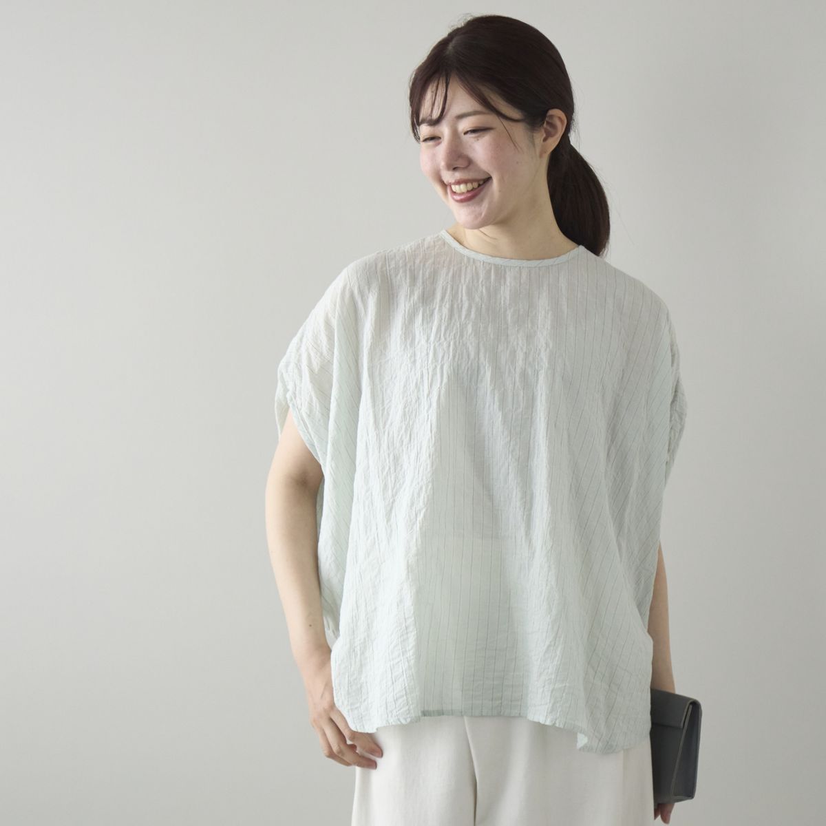 ストライプ  ミントグリーン